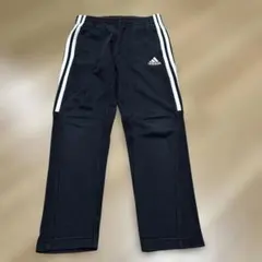 adidas ブラック ジャージ サイドストライプ