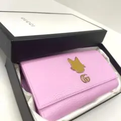 箱保存袋付　美品 グッチ GUCCI 長財布 GGマーモント ボスコ ジップ
