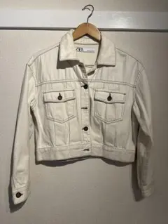 zala ホワイトデニムジャケット