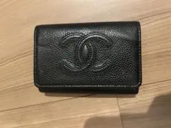 CHANEL キャビアスキン 6連キーケース ブラック - メルカリ