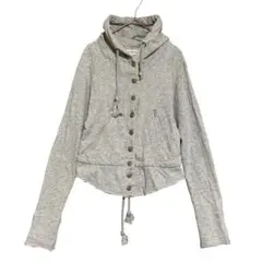 ビバユー　フルジップ ペプラム カットソーパーカー　グレー　2 / M