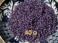 TOHO 蔵出しビーズ 40ｇ 丸大 紫 オーロラ？