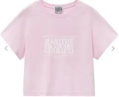 MARITHE W CLASSIC LOGO CROP TEE Tシャツ ピンクのサムネイル