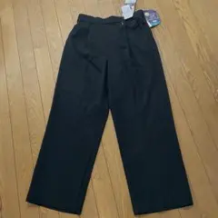 新品！しまむら★ラクっと お手軽パンツ、ワイドパンツ、黒フォーマル、L