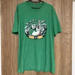 海外古着 グリーン TEAM ADDO 銃 ハット XLサイズ 両面プリント