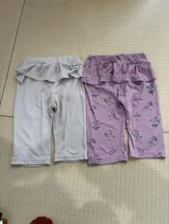 フリル付きハーフパンツ 110サイズ 2枚セット