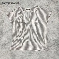 ​LAUTREAMONT ロートレアモン ブラウス ボーダー 38 オフィスのサムネイル