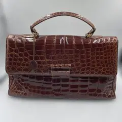 【希少】Bag Liore バグリオ クロコダイル ハンドバッグ JRAタグ付のサムネイル