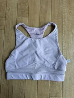 alo ヨガブラ 薄いピンク スポーツブラS