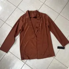 新品タグ付き ブラウン ジャケット