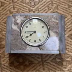 大理石の置き時計/昭和レトロモダン/ 5.2kg/ジャンク/インテリア向き