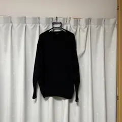COMOLI ブラック クルーネックニットのサムネイル