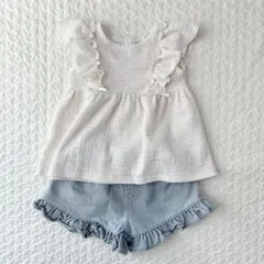 ベビー　トップ　ショートパンツ　90cm