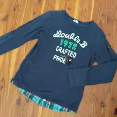 T*O様 DOUBLE.B 長袖カットソー 150 ネイビー