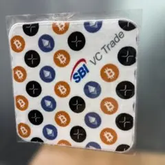 SBI VC Trade 暗号資産柄 ミニタオル 日本製