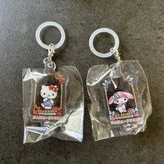 はま寿司　サンリオ　つながるめじるしチャーム　ハローキティ・マイメロディ