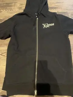 XLARGE ブラック ジップアップパーカー Lサイズ