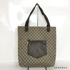 GUCCI グッチ GGキャンバス トートバッグ シェリーライン レディース