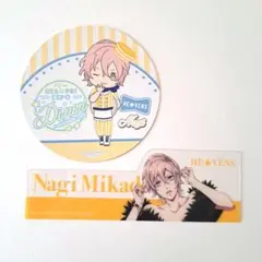 うたプリ HE★VENS 帝ナギ クリアしおり ホログラムコースター 2点セット