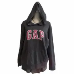 平成ギャル グランジ GAP ピンクロゴ グレー パーカー フーディー y2k