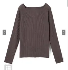 【本日限定値下げ】スクエアネックリブニットトップス[rut072] GRL