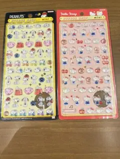 【正規品】ボンボンドロップシール mini セット ハローキティ　スヌーピー