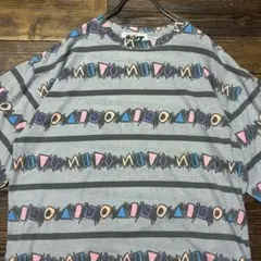 90s ライトニングボルト 総柄 Tシャツのサムネイル