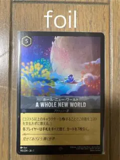 ディズニー　ロルカナ　ホールニューワールド　foil