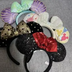 ディズニー　カチューシャ　4点セット