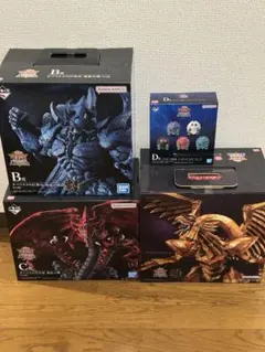 一番くじ 遊戯王 三幻神顕現 ラストワン賞 B賞 C賞 D賞 フィギュア セット