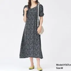 【新品】パフスリーブ　2wayワンピース