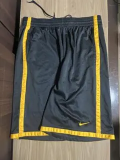 NIKE DRI-FIT ハーフパンツ ブラック×イエロー XL