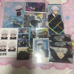 呪術廻戦 五条悟 缶バッジ　アートコースター　ステッカー　まとめ売り