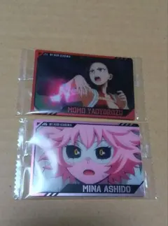 2枚セット　八百万百　芦戸三奈　ヒロアカ　ウエハース　カード