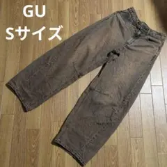 GU バレルレッグジーンズ S