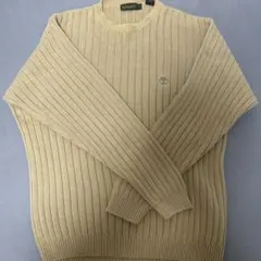 Timberland/ティンバーランド ベージュ リブ編み クルーネックセーターのサムネイル
