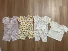 80センチ 90センチ　ベビーパジャマセット　まとめ売り４点　女の子