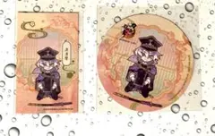 刀剣乱舞 アニカフェ 箔押しカード コースター 清麿