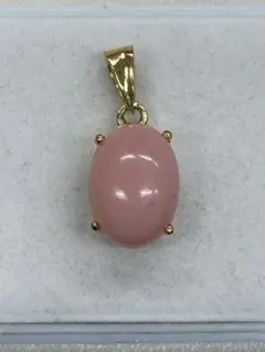 最終‼️ピンクオパール　ゴールドメッキ　ペンダント　トップ