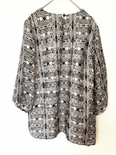 maturalmist Class 総柄シフォンブラウス七分袖 シアースリーブのサムネイル