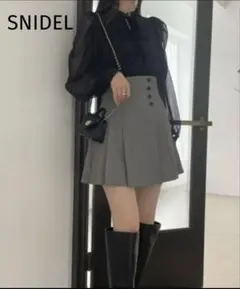 SNIDEL スナイデル サイドプリーツスカショーパン 4