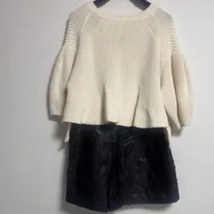 スナイデル ニット ショートパンツ セットアップ