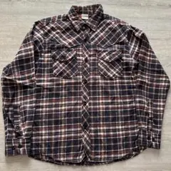 バ*ズ様 Levi's L チェック柄 長袖 ウエスタンフランネルシャツ ブラウ