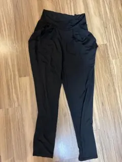 ヨガパンツ サルエルパンツ　ブラック　ダンス　ヨガ　ジャージ