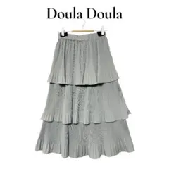 Doula Doula 3段 ティアードスカート ロングスカート プリーツのサムネイル