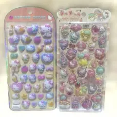 正規品★キティカラフル コットンパフィ うるちゅるPOPSEAL 2点セット