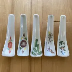 レンゲ5本　アンティーク陶器