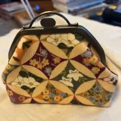 龍郷　大島紬　がま口バッグ　ハンドメイド がま口ペンケース 大島紬龍郷 - メルカリ