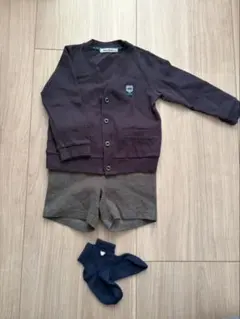 familiar カーディガン・ショートパンツ・靴下セット 100cm