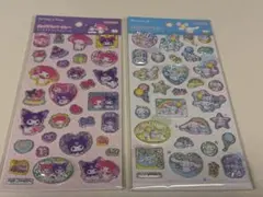 新品未使用　ポップデコパーティー　ラメきらシール　サンリオ　2種セット シナモン